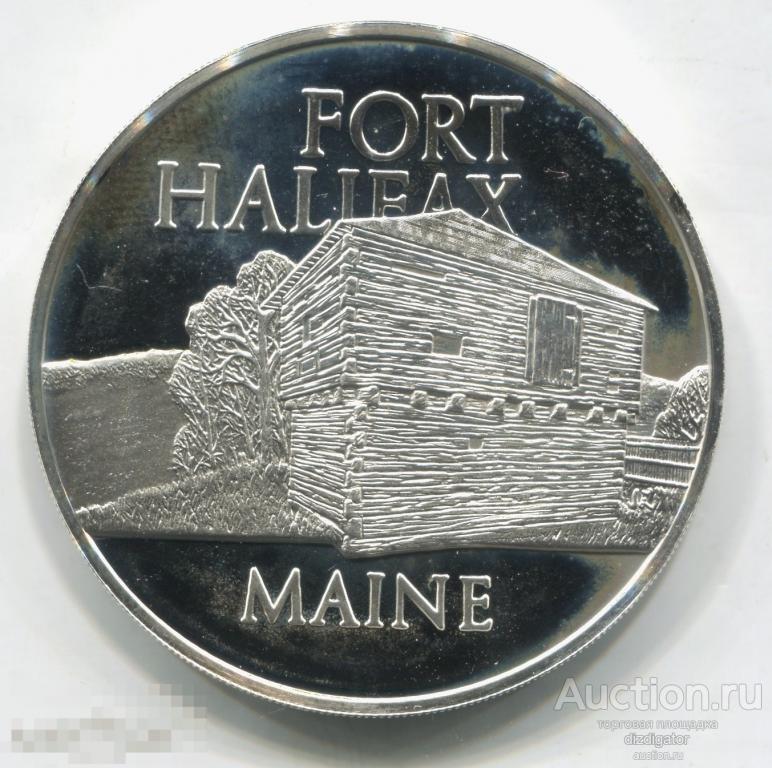 Медаль США Великая история Америки штат Мичиган Серебро