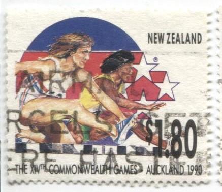 1990 Новая Зеландия Игры британского содружества.Лёгкая атлетика, бег с препятствиями 1м.гаш