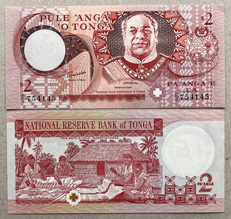 ТОНГА 2 ПААНГА 1995 ГОД UNC