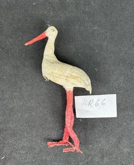 Елочная игрушка ватная Аист, 1938-1940 гг. СССР худ. В. Грамчевская. 15 см