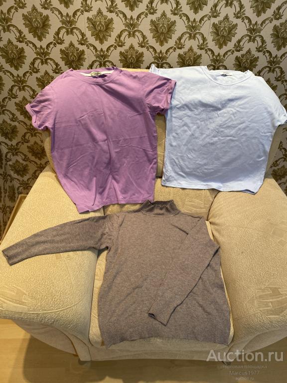 Футболки и джемпер фирменные. Р-р XS. Одним лотом