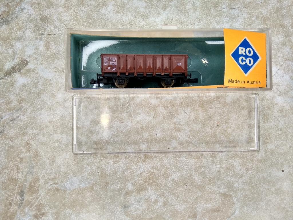 9мм.(N) Roco 2-х осный полувагон под металл,DB,высокий борт
