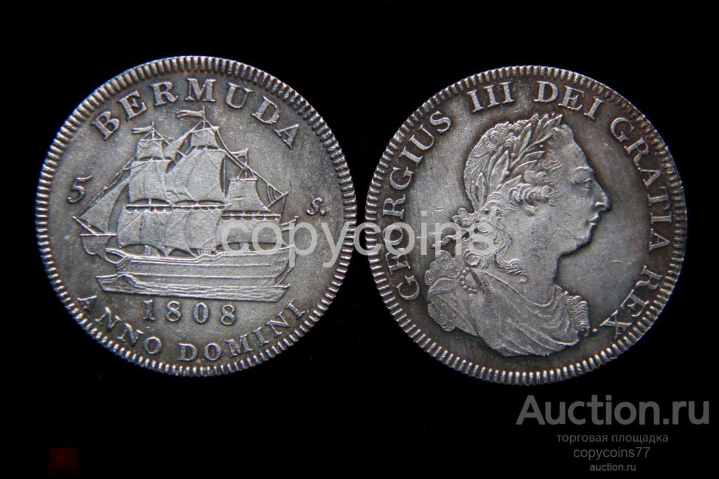 5 шиллингов 1808 год Бермуды 388