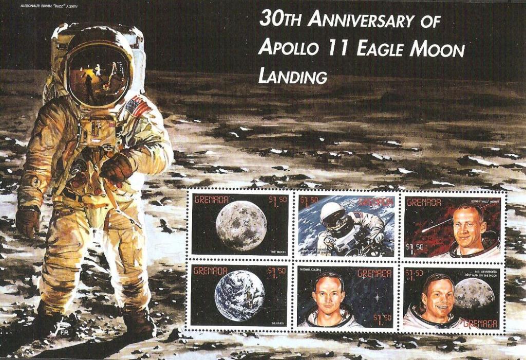 Гренада космос 1999 M: 3946/3951 Аполлон 11 30 лет