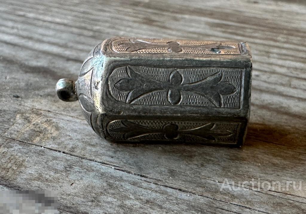 Старинный Серебряный газырь. Лот#277