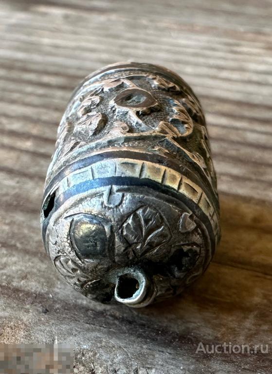 Старинный Серебряный газырь. Лот#355