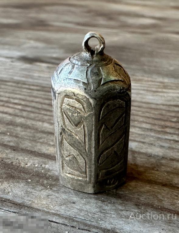 Старинный Серебряный газырь. Лот#359