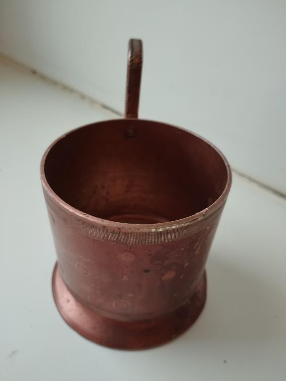 Подстаканник "Горох крупный". Алюминий. СССР. Красногвардейский РПК г. Днепропетровск.