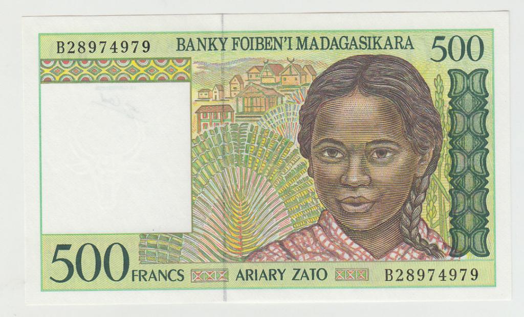 Мадагаскар 500 франков 1995 KM#75b UNC