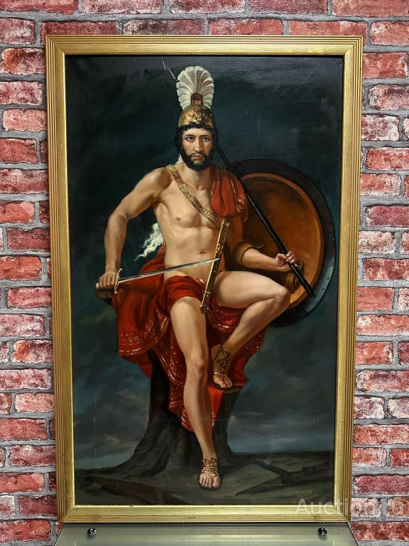 Картина "Леонид при Фермопилах​". Холст, масло, лак. Федотов В. 1997 год