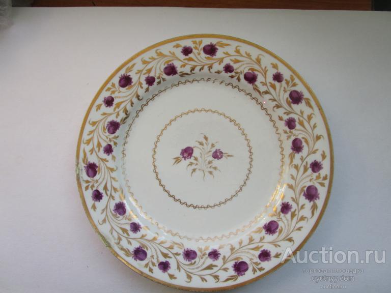 288. антикварная редкая большая тарелка АНГЛИЯ