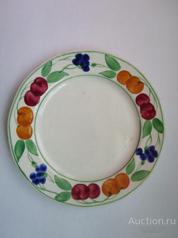 307. АНТИК ТАРЕЛКА ручная роспись ДОВОЕННАЯ АНГЛИЯ