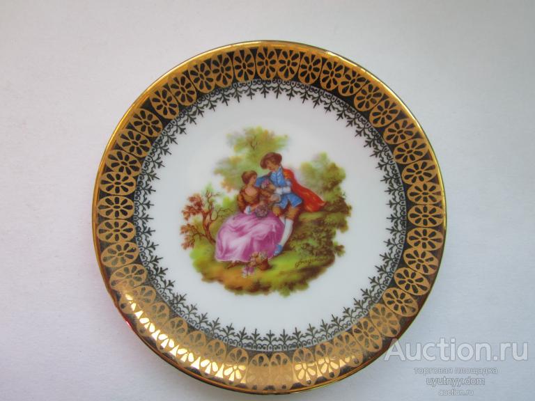 310. ДЕКОРАТИВНАЯ ТАРЕЛКА ЛИМОЖ LIMOGES ФРАНЦИЯ