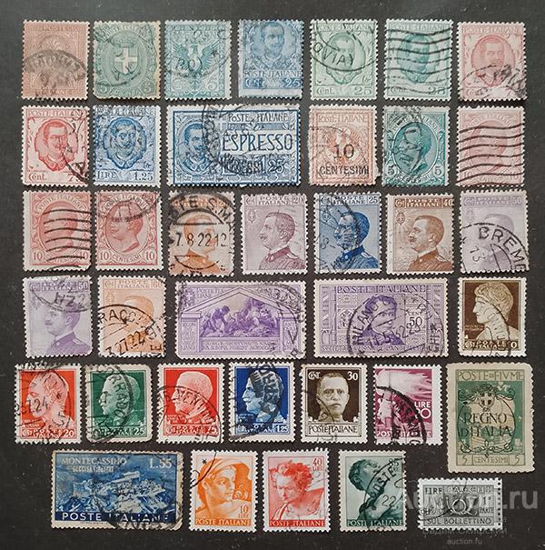 Старая Италия подборка 37 почтовых марок