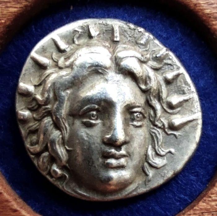 Родос дидрахма ARTISTIC STYLE статер Гелиос XF