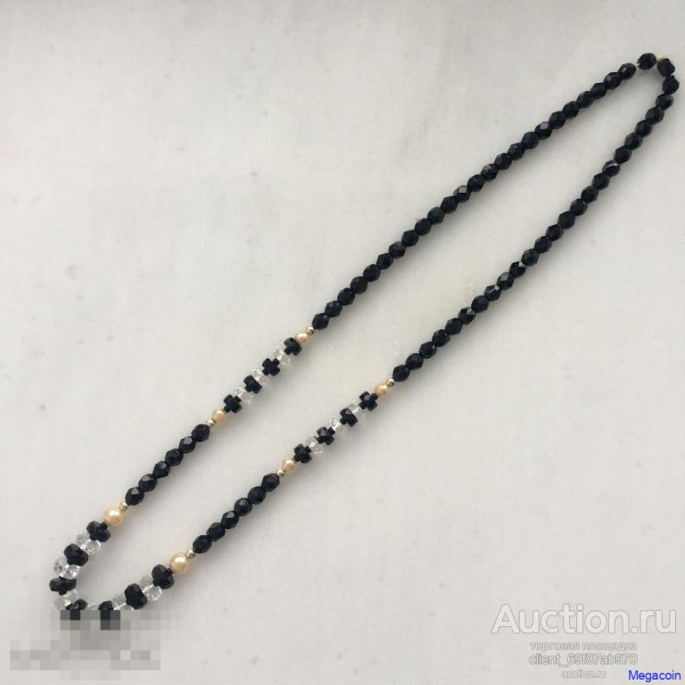 Бусы СССР бижутерия, Чехословакия, пластик, 67 см. в длину (clothes-762)