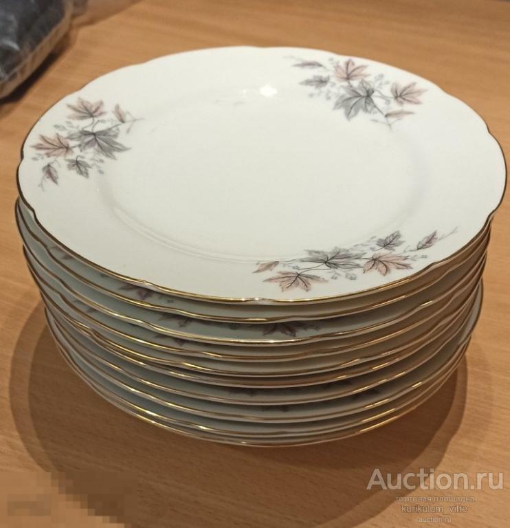 Коплект тарелок TONO CHINA. Япония. 12 шт.