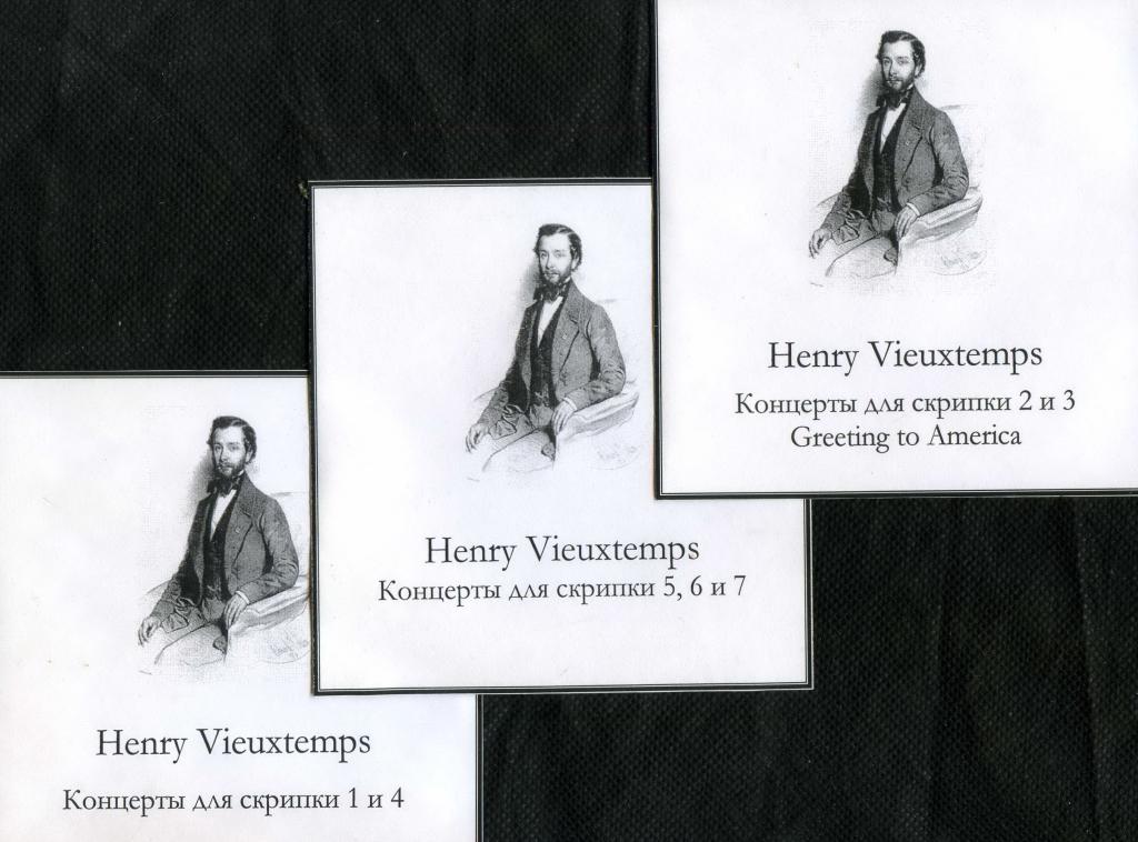 (1124) Анри Вьетан. Концерты для скрипки № 1-7. Hand-Made . На 3 CD
