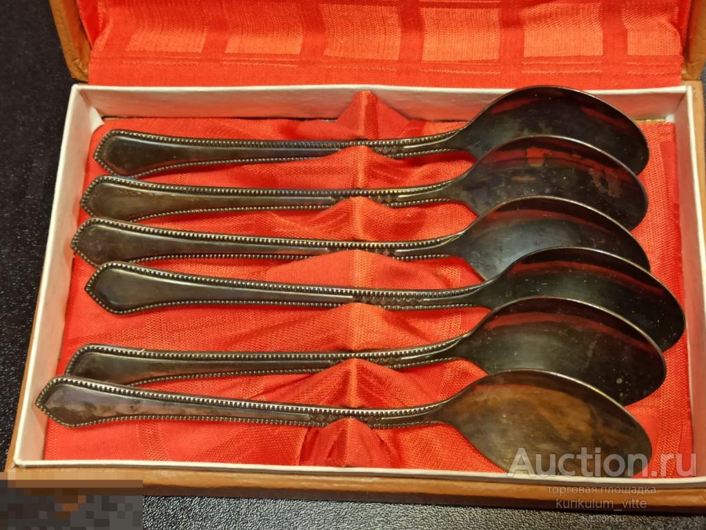 Чайные ложки. Набор. Таллин. TJ 0.60. Мельхиор