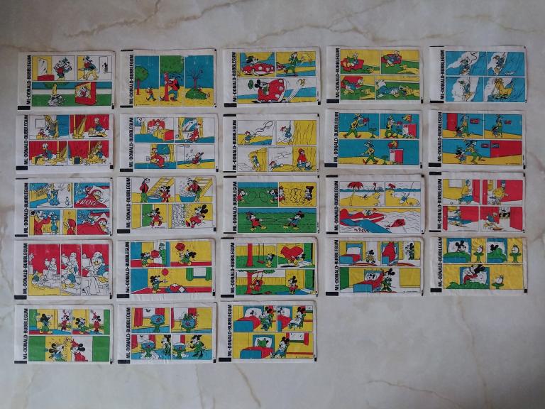 Вкладыши donald ml редкая серия лотом  см описание