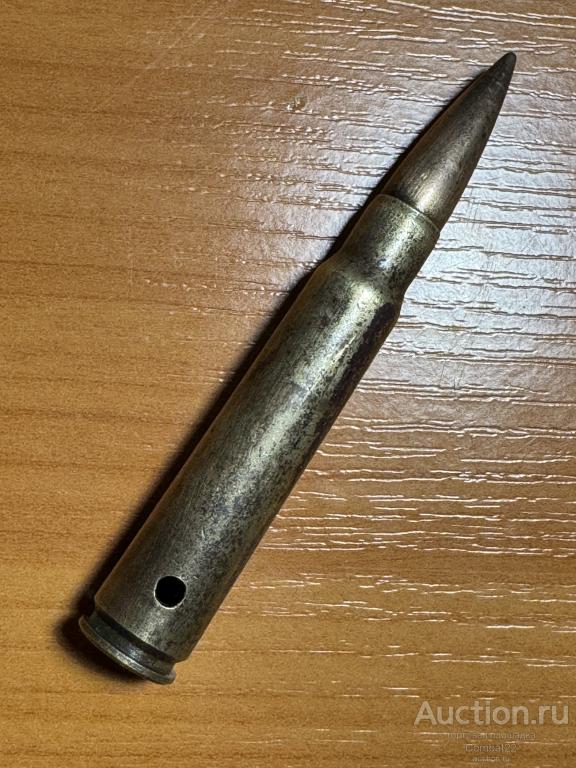 ММГ макет патрона 7,92х57 маузер клеймо P369 S* 1 37 латунная гильза