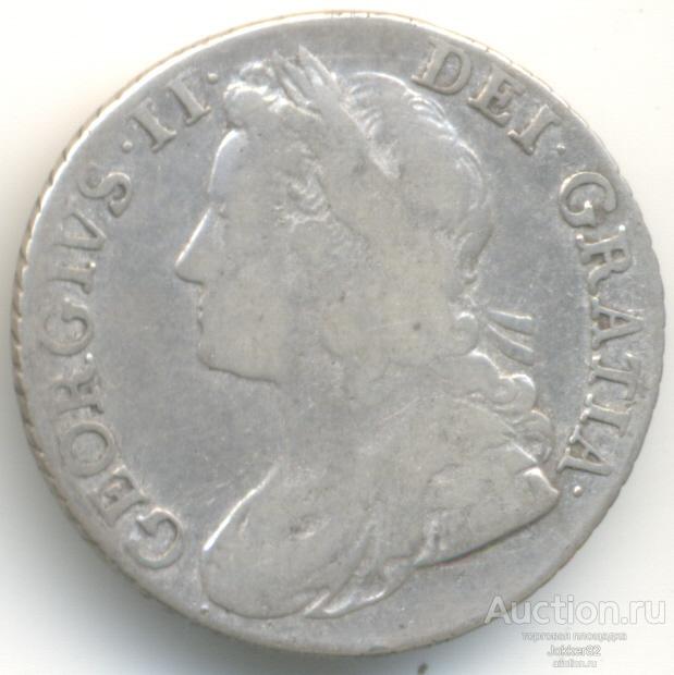 Великобритания 1 шиллинг 1741 лот-22111