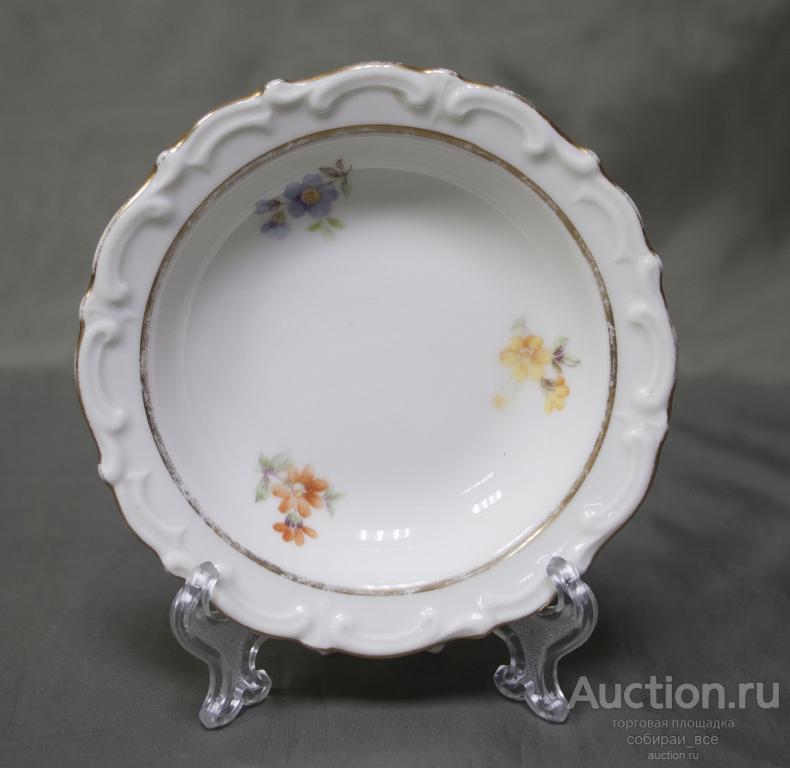 Розетка Майсеновский букет, Кахла, рельеф, диаметр 10,5 см  (1168)