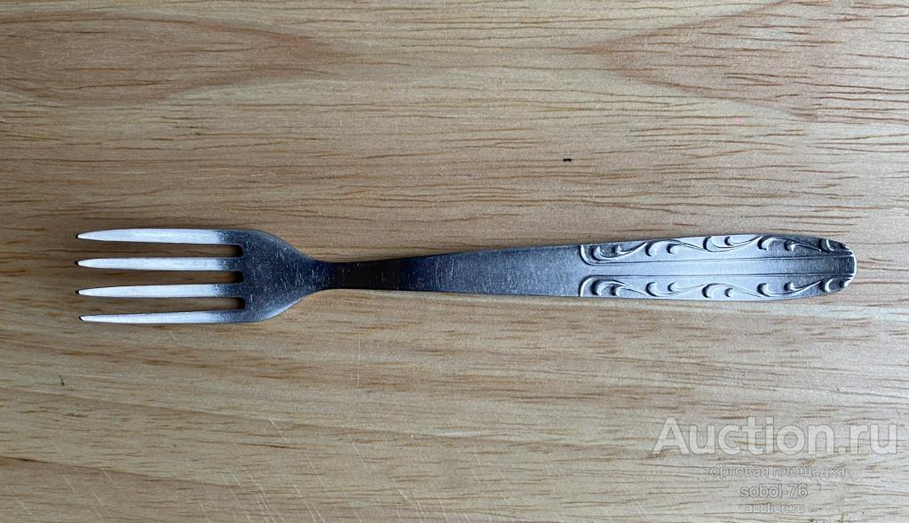 МАЛЕНЬКАЯ винтажная ВИЛКА  нержавейка СССР 2
