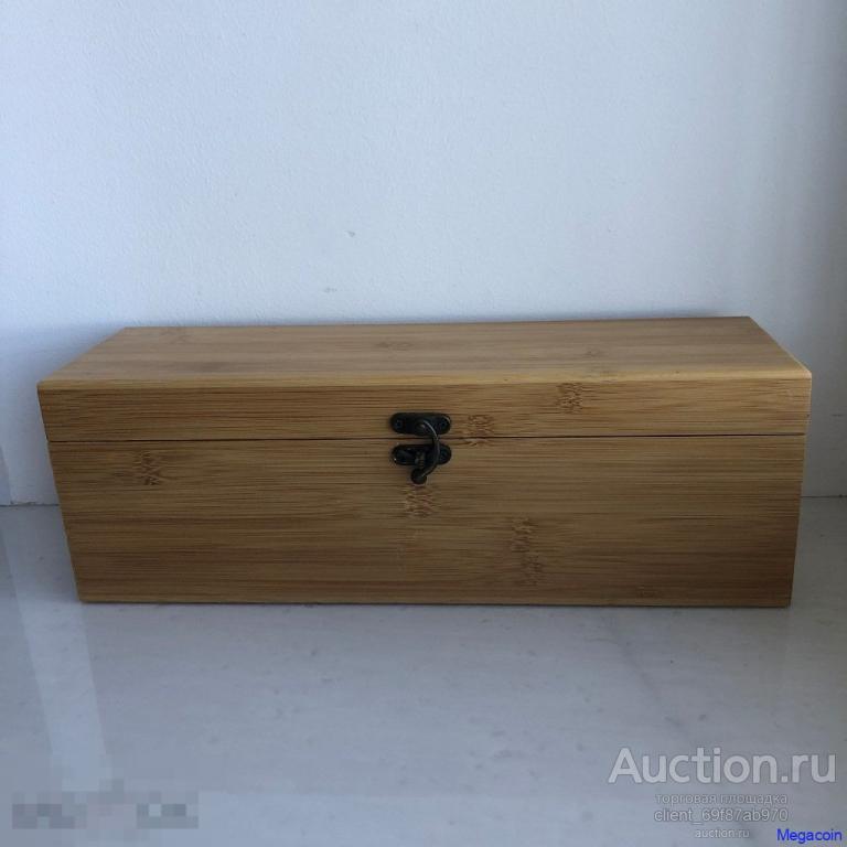 Шкатулка деревянная для алкоголя, новая, состояние, материал предпол. бамбук (box-167)