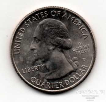 США 25 центов Штат Иллинойс. Национальный лес Шоуни двор Р 2016 г.  42_5_31