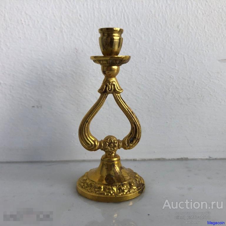 Подсвечник СССР церковный, для тонкой восковой свечи, 8см, разборный (inter-28)