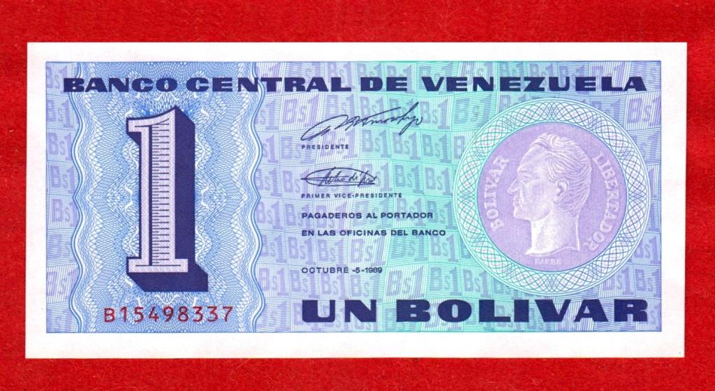 Венесуэла, 1 боливар, 1989, UNC, ПРЕСС, B15498337