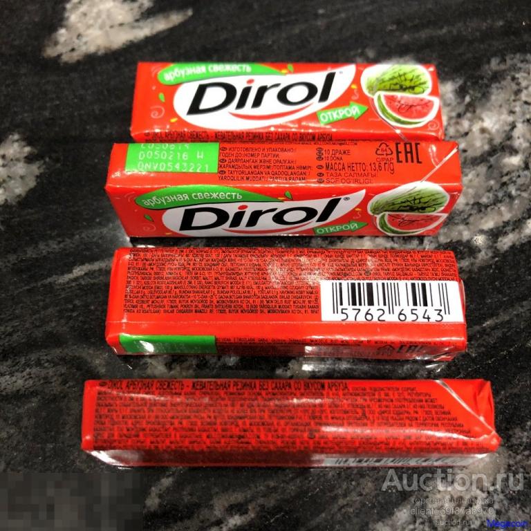 Жевательная резинка Dirol, арбузная свежесть 2015 (gumbox-245)
