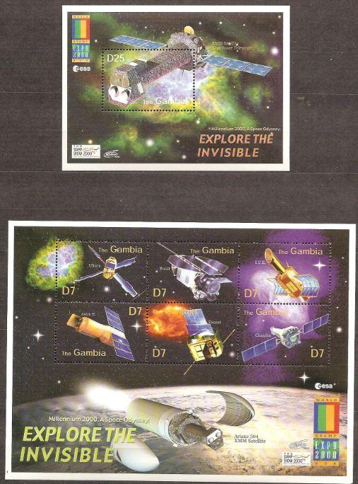 Гамбия космос 2000 M: 3698/3703 + M: Block 475 Миллениум