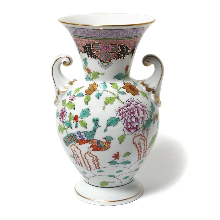 Фарфоровая ваза с двумя ручками. Венгрия, Herend.