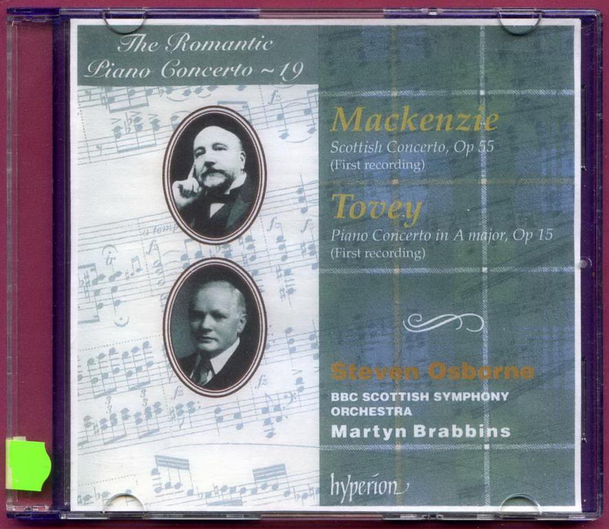 (1266) Александр Маккензи. Дональд Тови. Концерты для фортепиано. Hand-Made CD