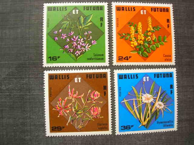 Уоллис и Футуна 1978 флора: цветы   MNH