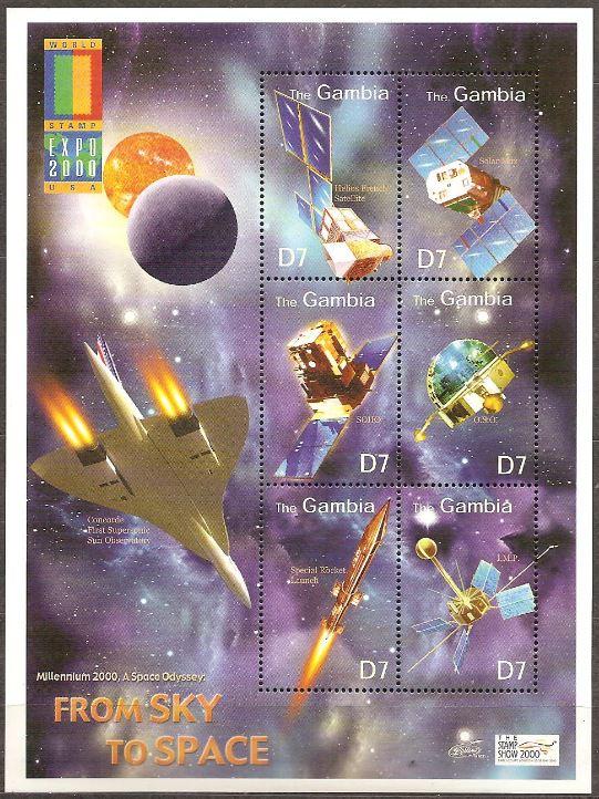 Гамбия космос 2000 M: 3704/3709 + M: Block 474 Миллениум 20 век