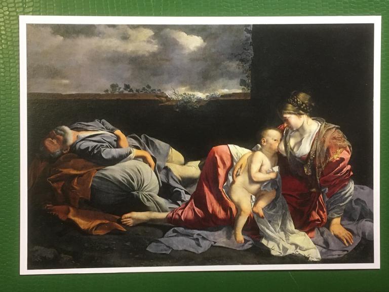 Орацито Джентилески. Отдых на пути в Египет