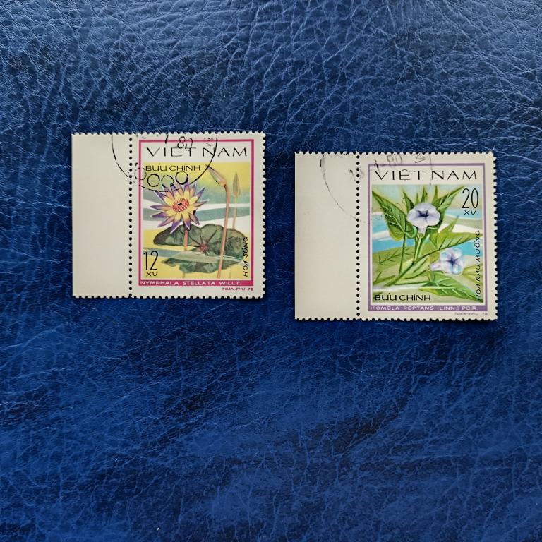 Марки Вьетнам 1978 год Флора Цветы альбом 7 лист 3