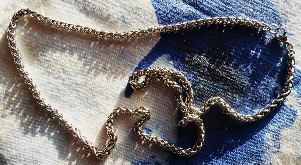 Цепочка мельхиор сложного плетения