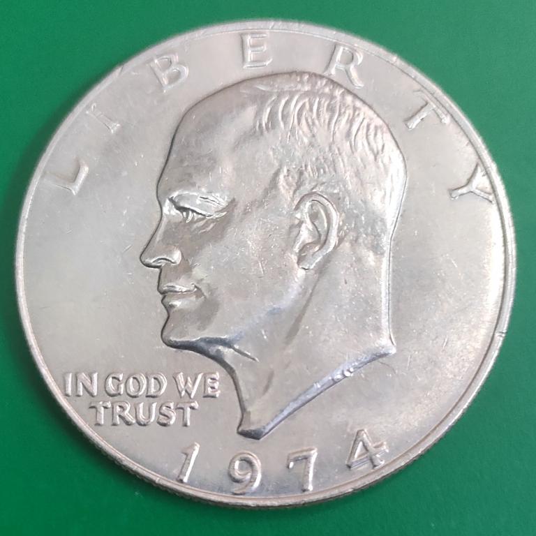 1 доллар США 1974 года. лунный. Эйзенхауэр. дёшево в коллекцию.