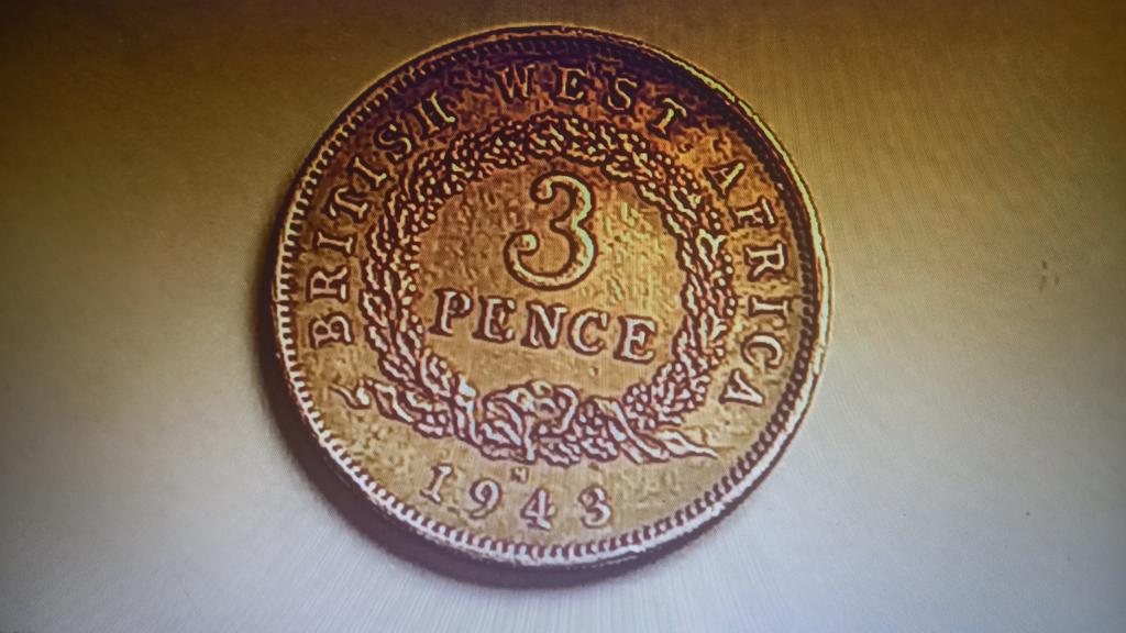 БРИТАНСКАЯ ЗАПАДНАЯ АФРИКА 3 пенса 1943