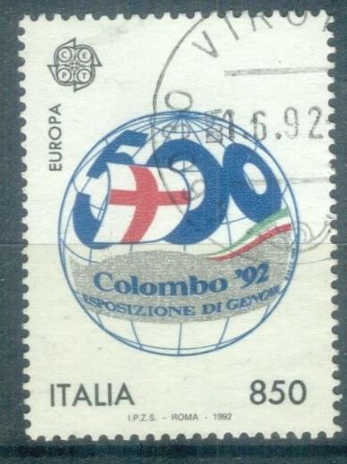 Италия 1992 Mi# 2214  Экспедиция Колумба 500 лет  Европа СЕПТ  гаш