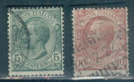 Италия 1906  Mi# 88-89  Стандарт Король