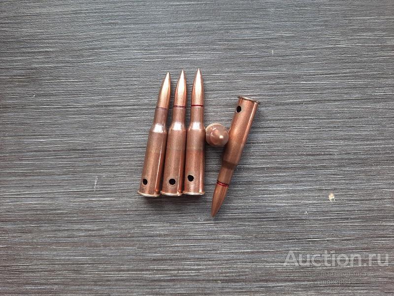 Макет патрона (ММГ) 7,62х54 (Мосина) с отверстием на гильзе