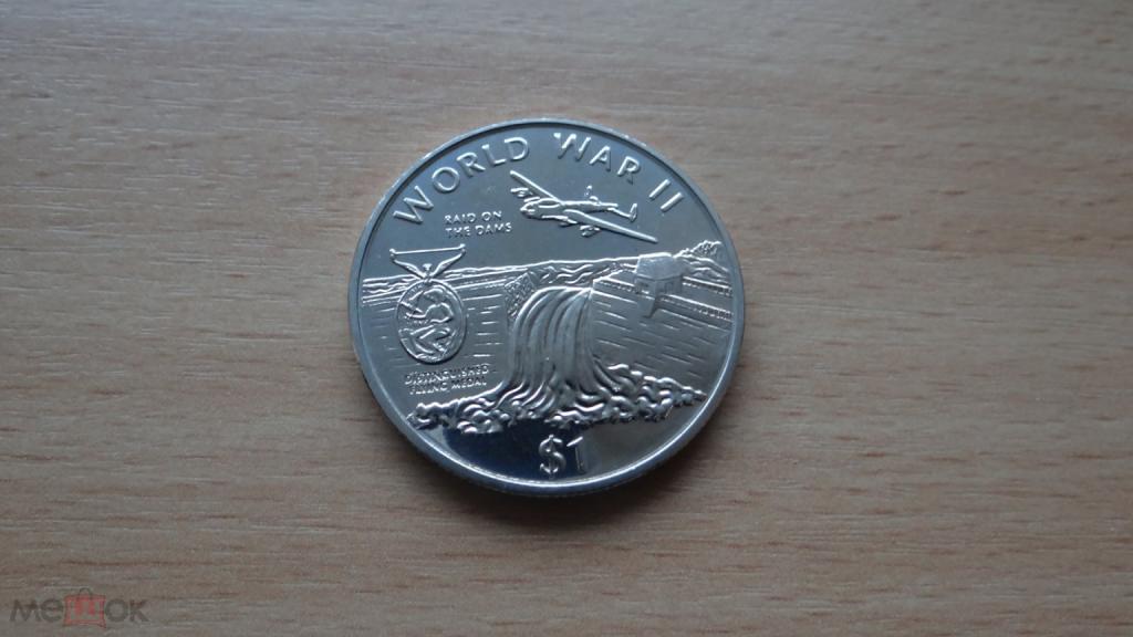 Либерия 1 доллар 1997 года Вторая мировая война - Операция Chastise