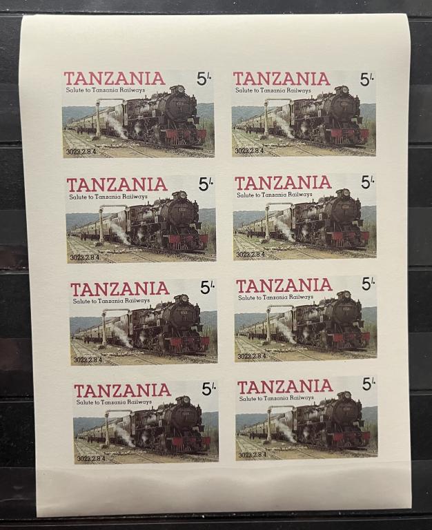Почтовый блок / малый лист Танзания 🇹🇿