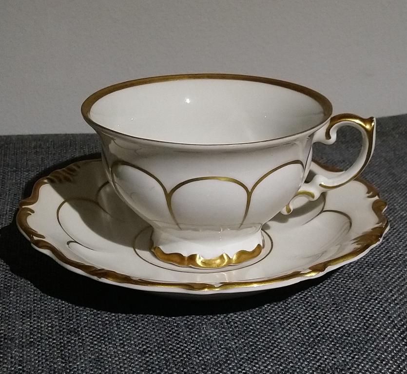 Чайная пара фарфор винтаж Германия 1950