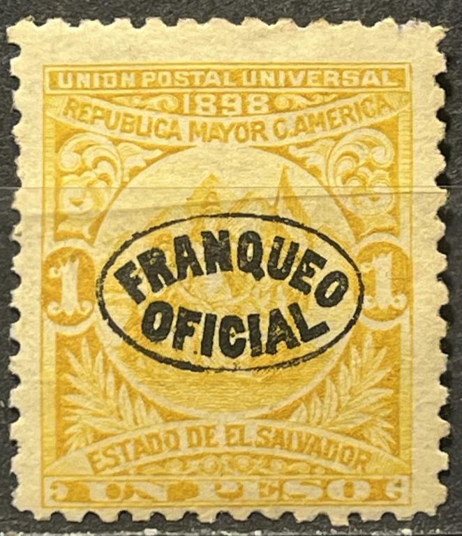 Почтовая марка Сальвадор 🇸🇻❗️1898 год, ЧИСТАЯ❗️